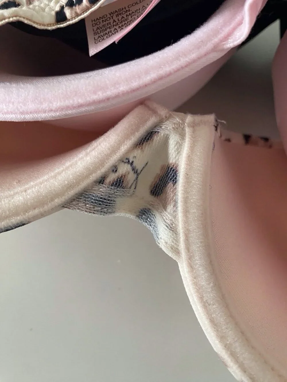 3 Pack Juicy Couture Sexy Push Up Bra Size 34C Cheetah Animal Print Pink Black